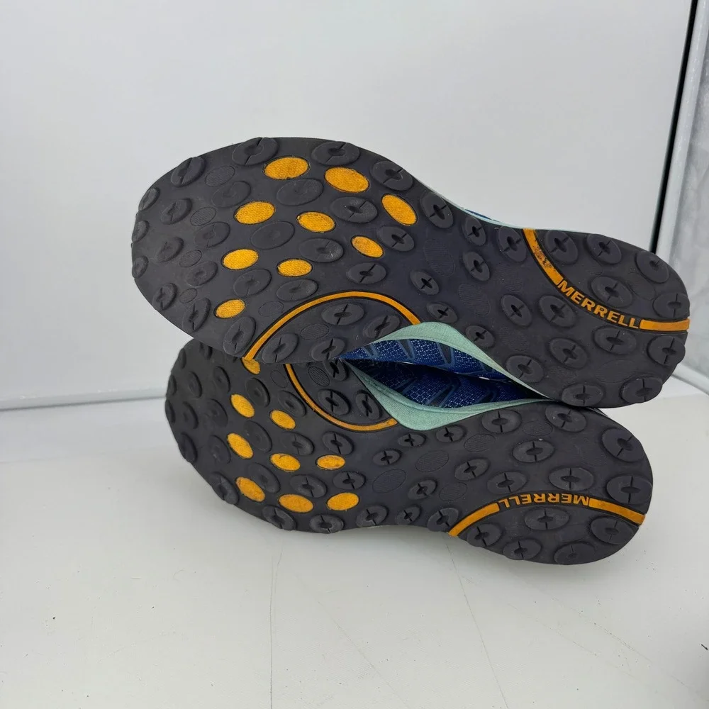 Merrell Ultra Marine Women 8 Blue Yellow J56354 Trail Running Hiking Shoes Sport